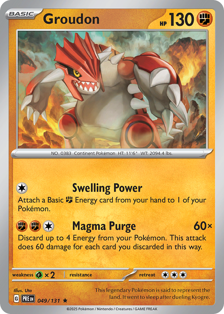 Groudon — Prismatic Evolutions #049 / 131