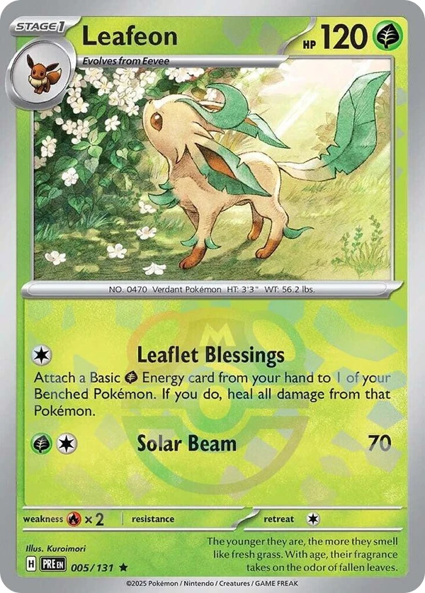 Leafeon — Prismatic Evolutions #005 / 131