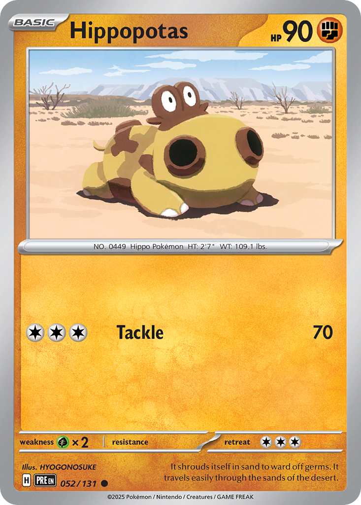 Hippopotas — Prismatic Evolutions #052 / 131