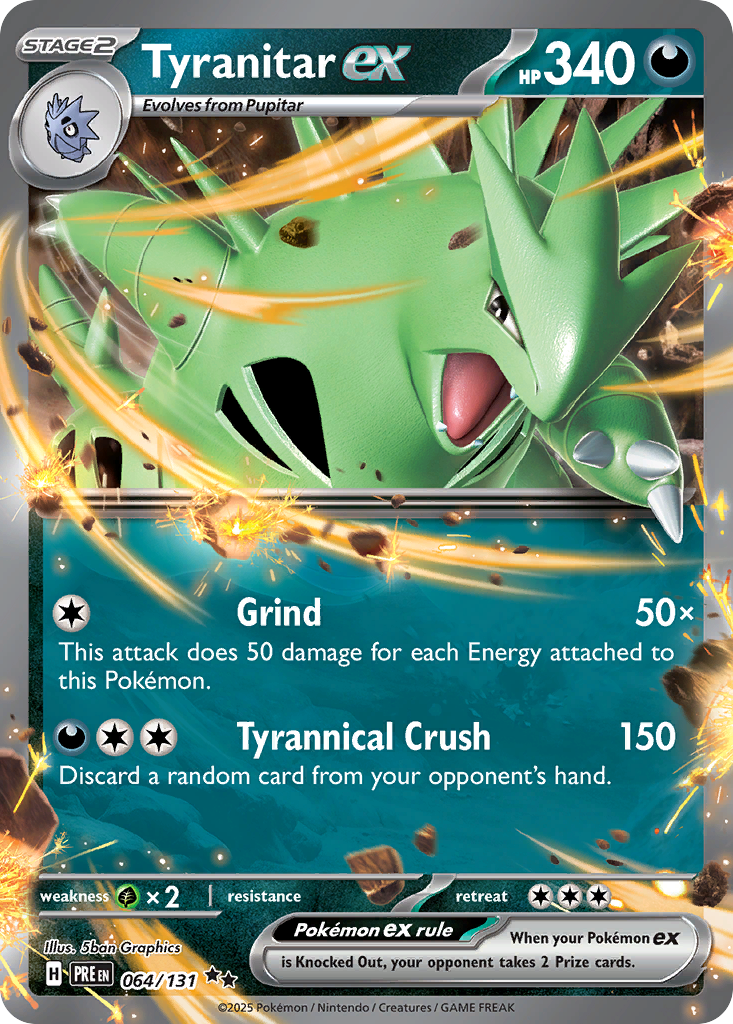 Tyranitar ex — Prismatic Evolutions #064 / 131