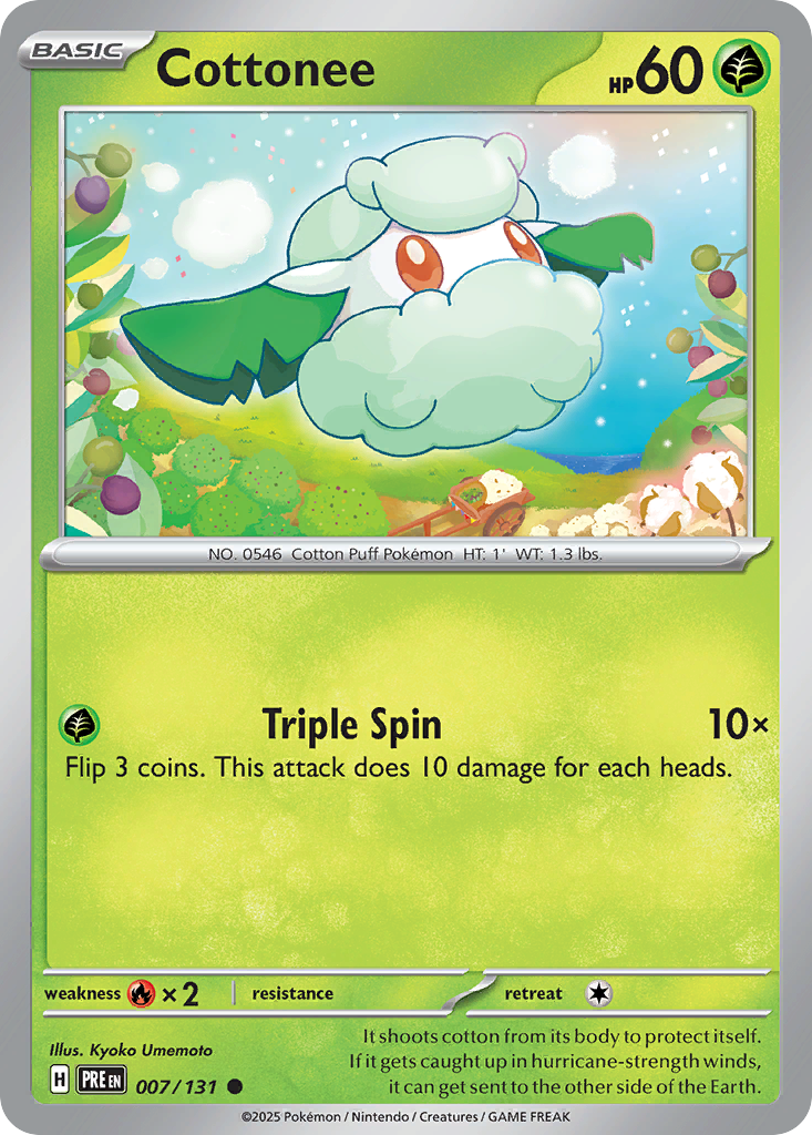 Cottonee — Prismatic Evolutions #007 / 131