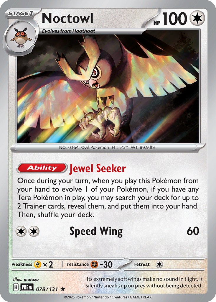 Noctowl — Prismatic Evolutions #078 / 131