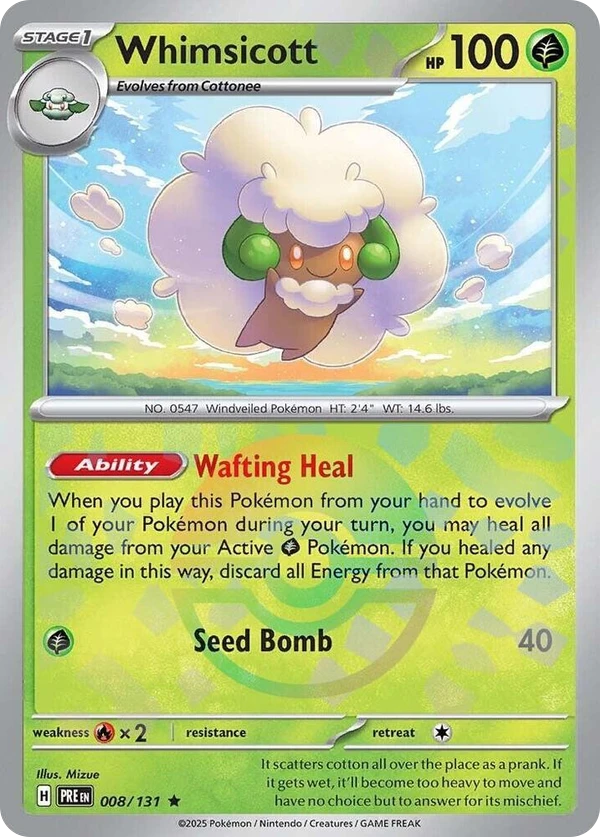 Whimsicott — Prismatic Evolutions #008 / 131