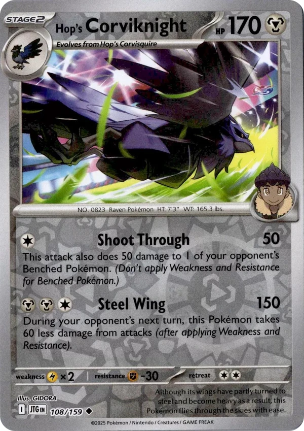 Hop's Corviknight — Journey Together #108 / 159