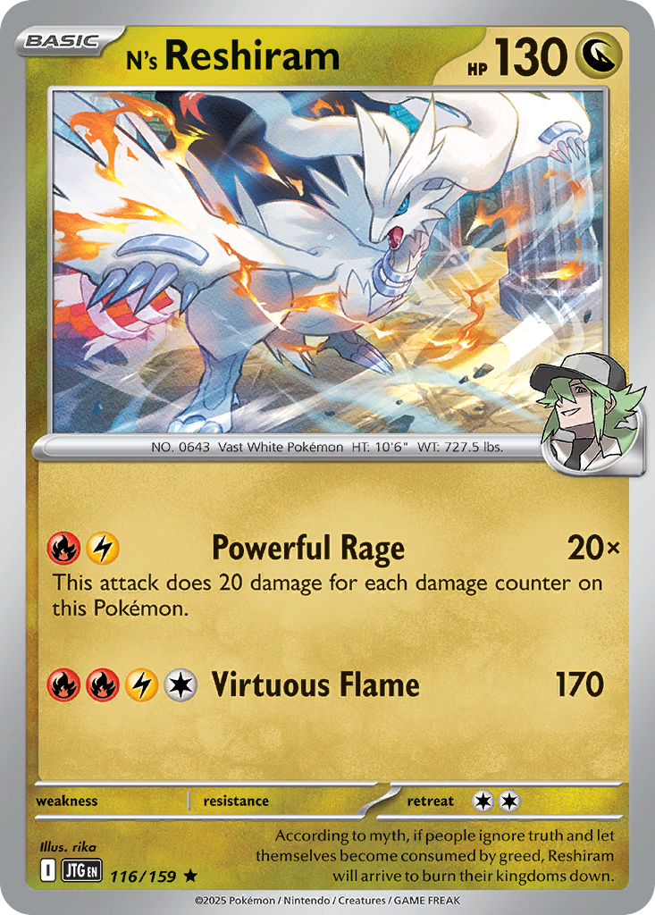 N's Reshiram — Journey Together #116 / 159