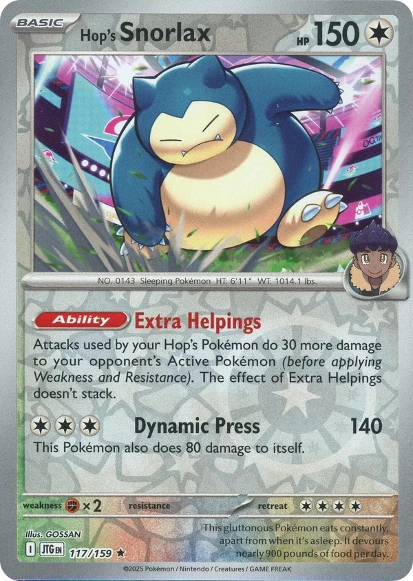 Hop's Snorlax — Journey Together #117 / 159