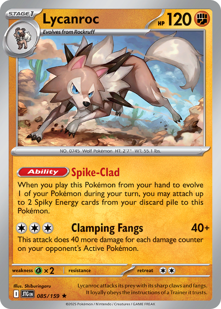Lycanroc — Journey Together #085 / 159