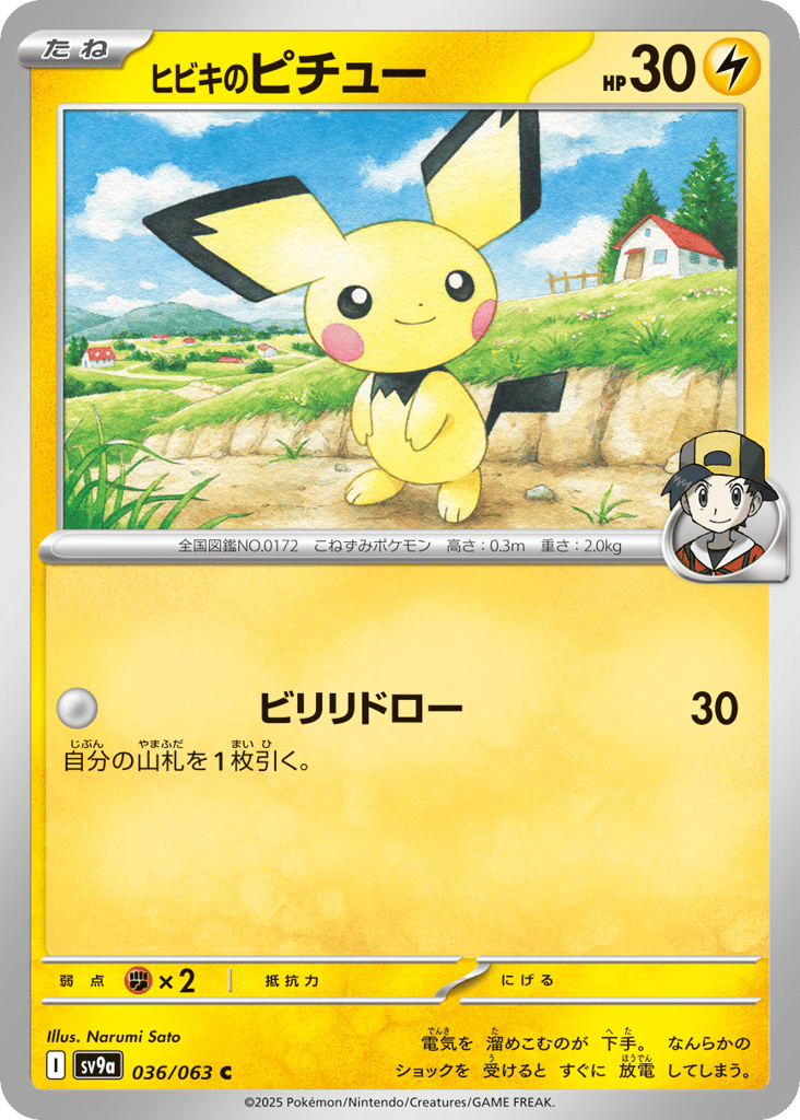 Ethan's Pichu — Heat Wave Arena #036 / 63