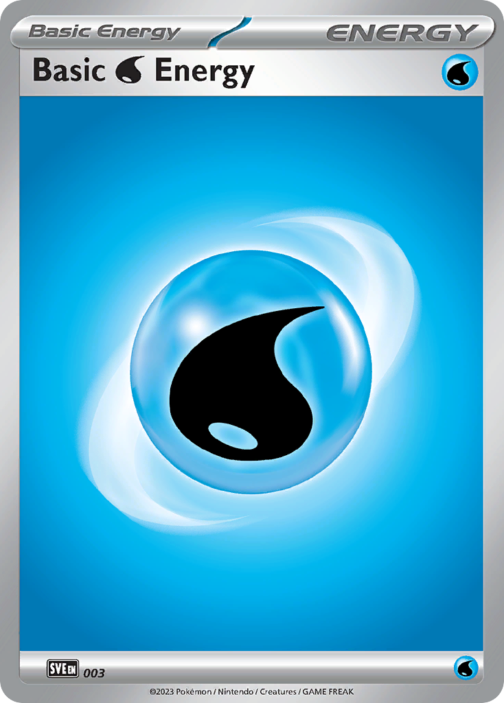 Basic Water Energy — Scarlet & Violet Energies #003 / 24