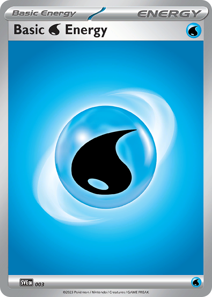Basic Water Energy — Scarlet & Violet Energies #003 / 24