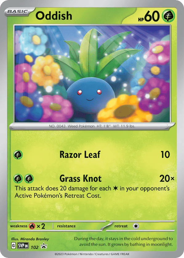 Oddish — Scarlet & Violet Black Star Promos #102 / 224