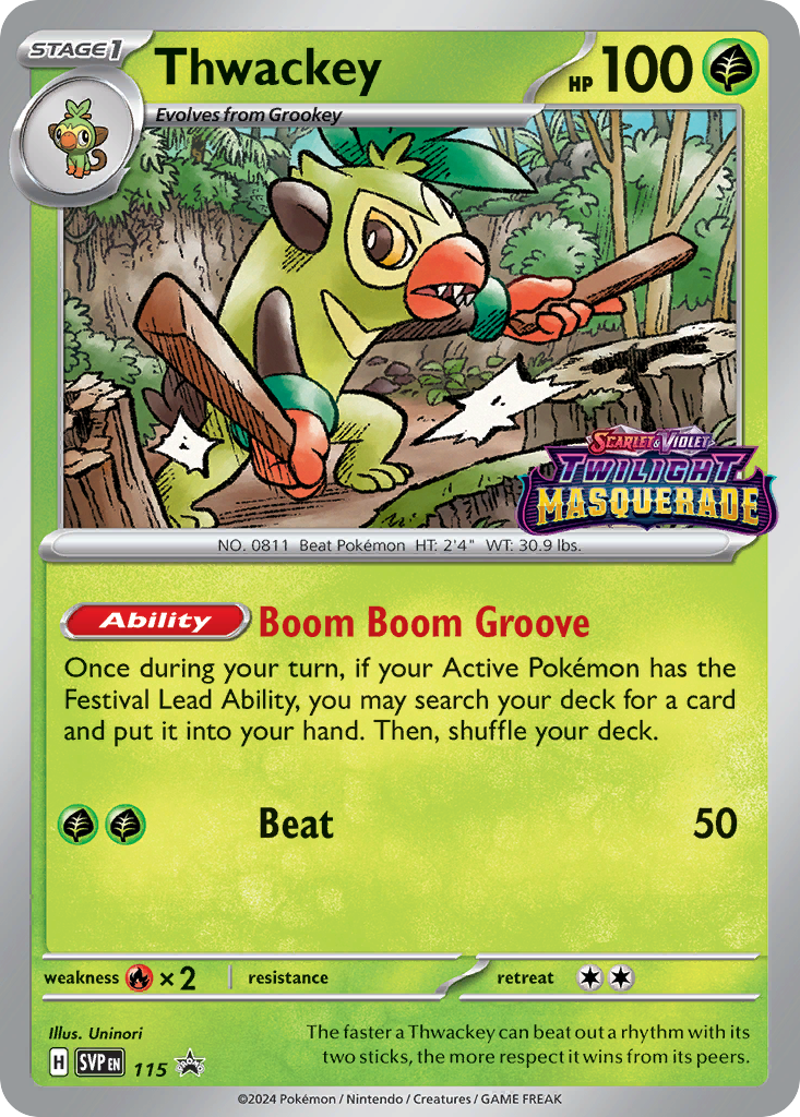 Thwackey — Scarlet & Violet Black Star Promos #115 / 224