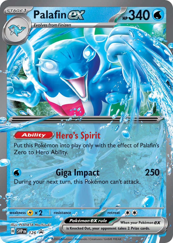 Palafin ex — Scarlet & Violet Black Star Promos #126 / 224