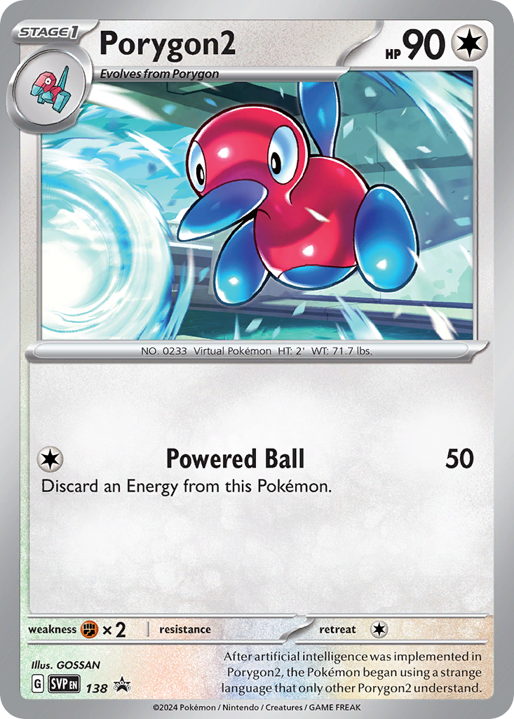 Porygon2 — Scarlet & Violet Black Star Promos #138 / 224