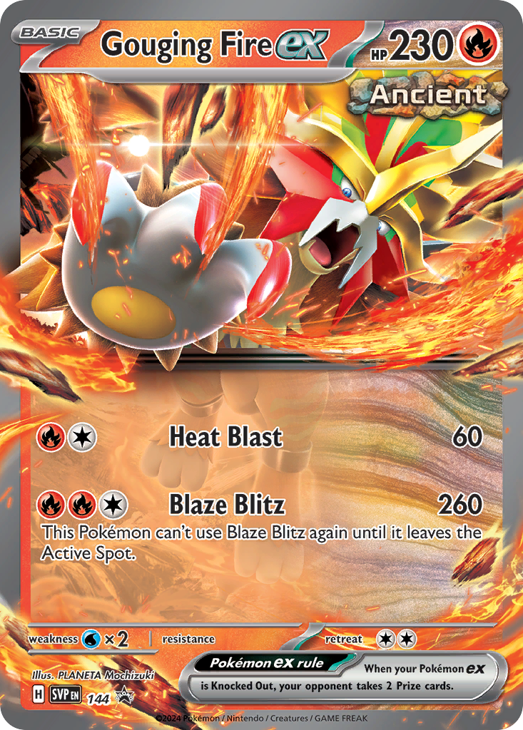 Gouging Fire ex — Scarlet & Violet Black Star Promos #144 / 224