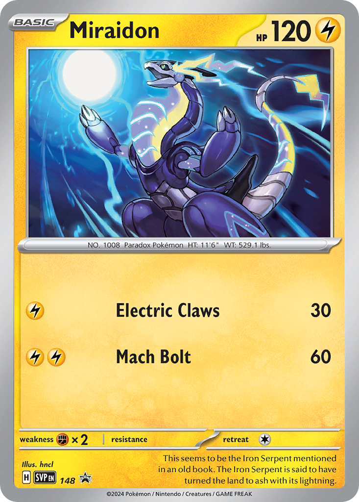 Miraidon — Scarlet & Violet Black Star Promos #148 / 224