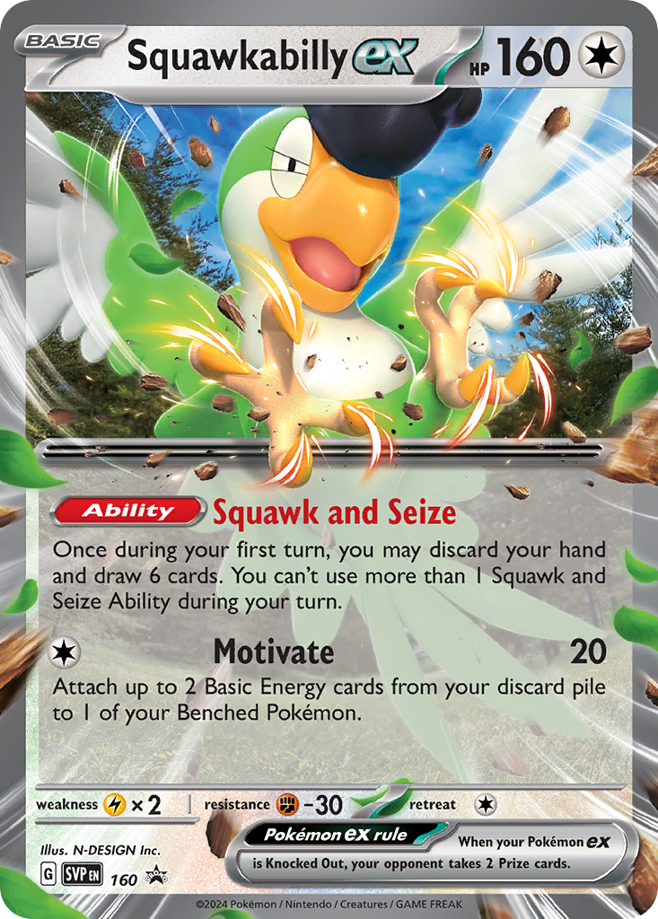 Squawkabilly ex — Scarlet & Violet Black Star Promos #160 / 224