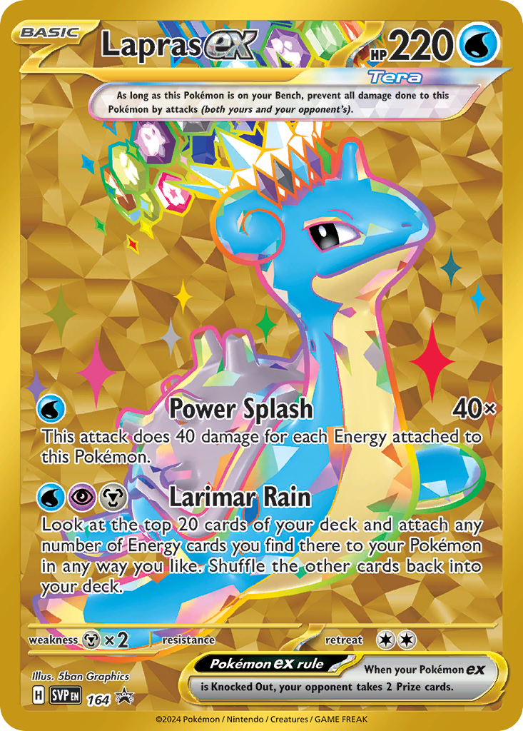 Lapras ex — Scarlet & Violet Black Star Promos #164 / 224