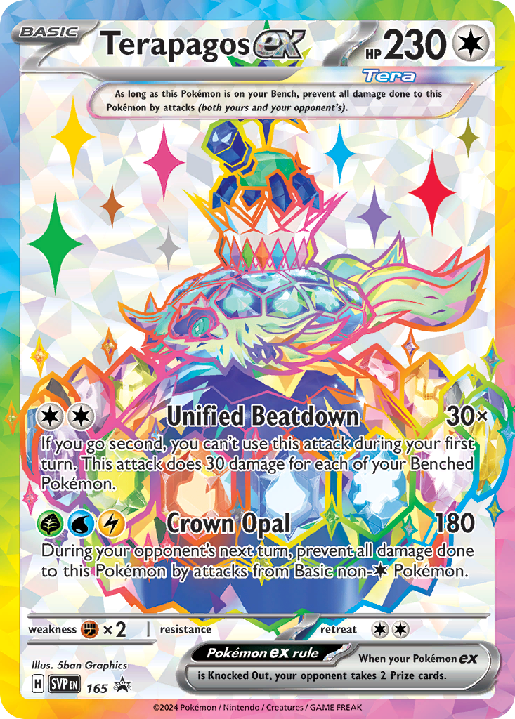 Terapagos ex — Scarlet & Violet Black Star Promos #165 / 224