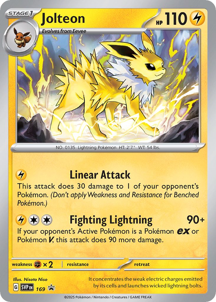 Jolteon — Scarlet & Violet Black Star Promos #169 / 224