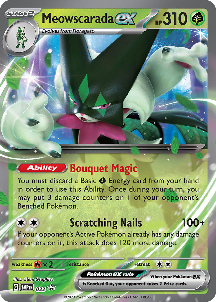 Meowscarada ex — Scarlet & Violet Black Star Promos #033 / 224