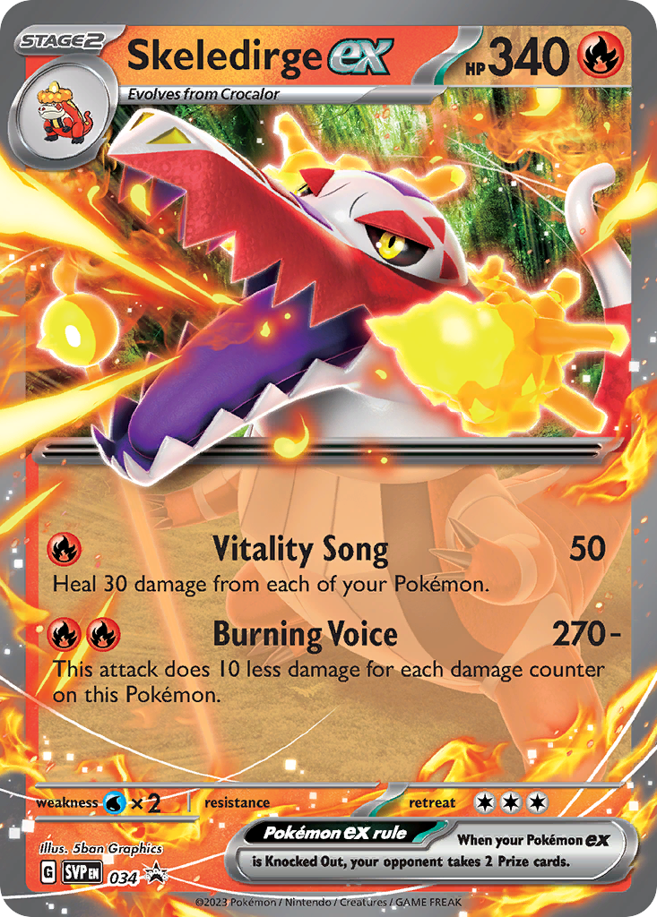 Skeledirge ex — Scarlet & Violet Black Star Promos #034 / 224
