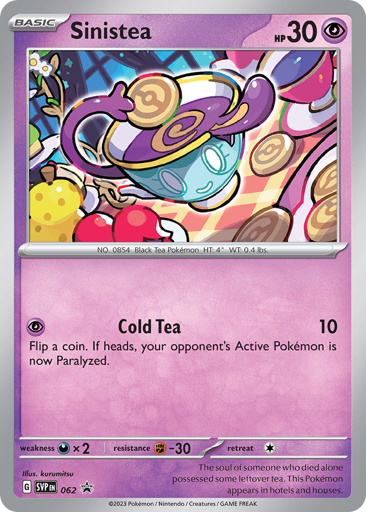 Sinistea — Scarlet & Violet Black Star Promos #062 / 224