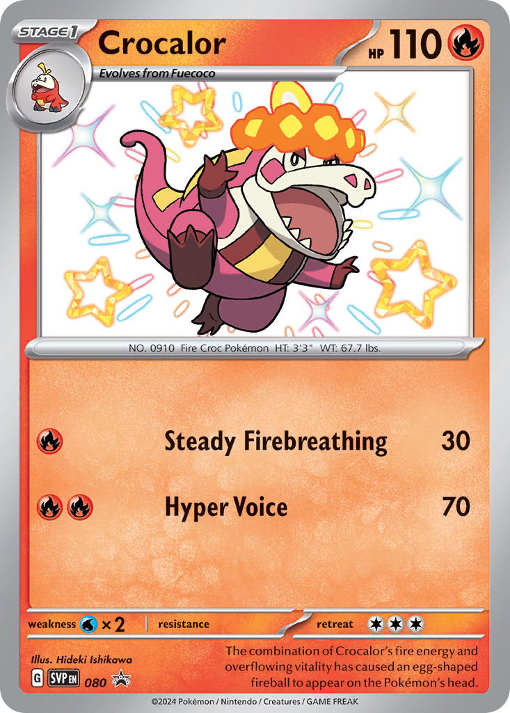Crocalor — Scarlet & Violet Black Star Promos #080 / 224
