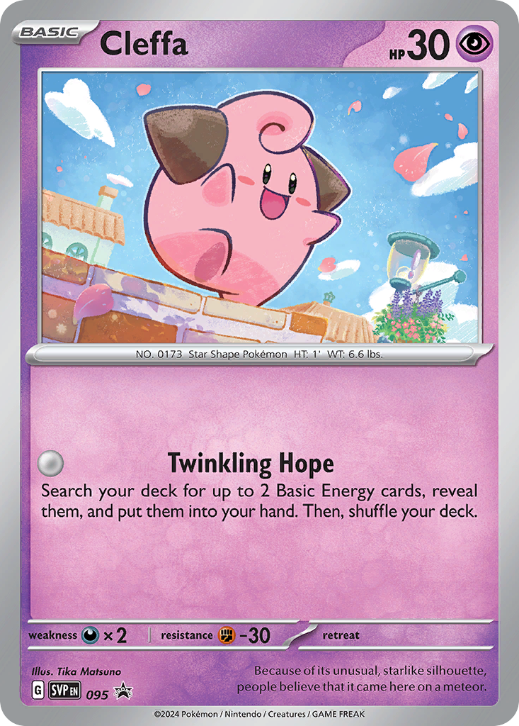 Cleffa — Scarlet & Violet Black Star Promos #095 / 224