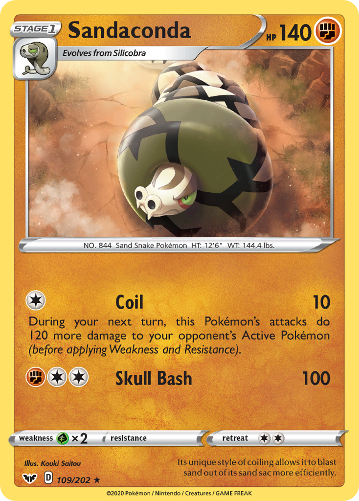 Sandaconda — Sword & Shield #109 / 202