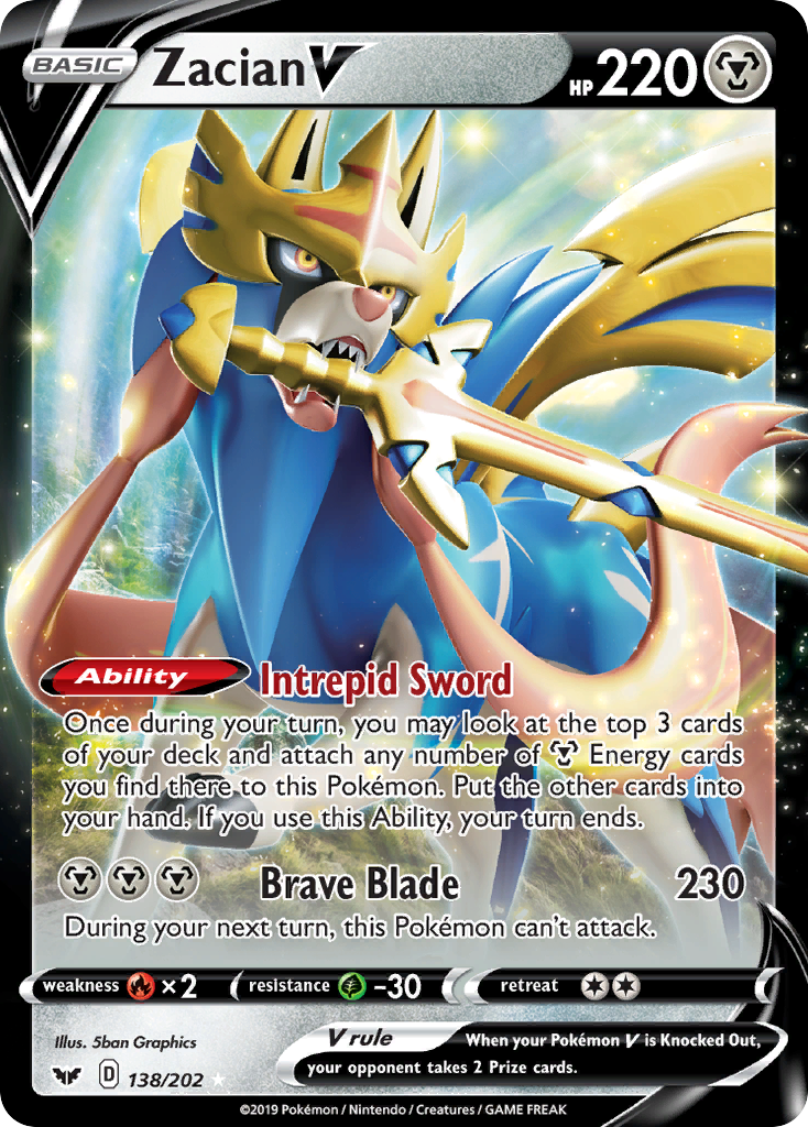 Zacian V — Sword & Shield #138 / 202