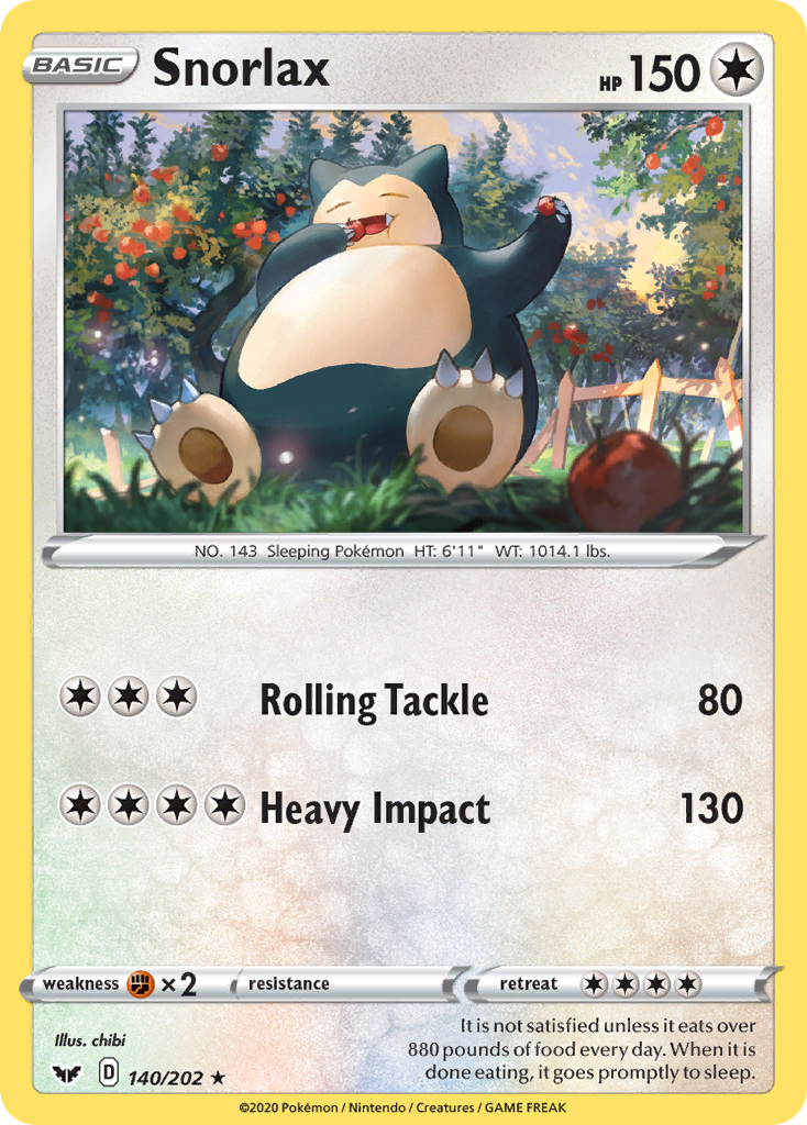 Snorlax — Sword & Shield #140 / 202