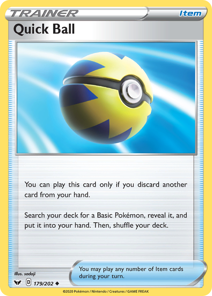 Quick Ball — Sword & Shield #179 / 202