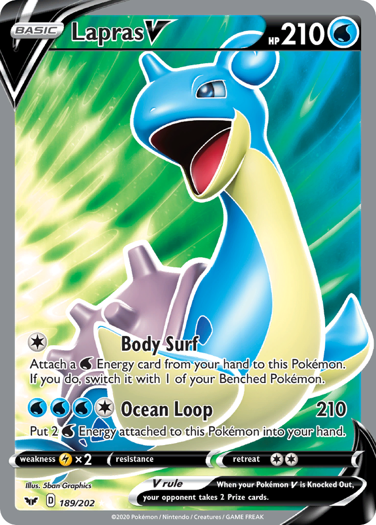 Lapras V — Sword & Shield #189 / 202
