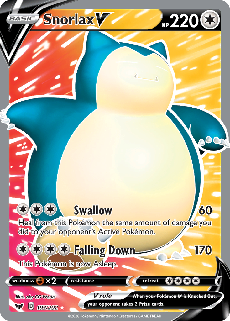 Snorlax V — Sword & Shield #197 / 202