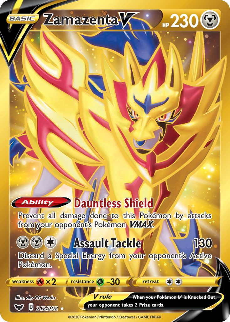 Zamazenta V — Sword & Shield #212 / 202