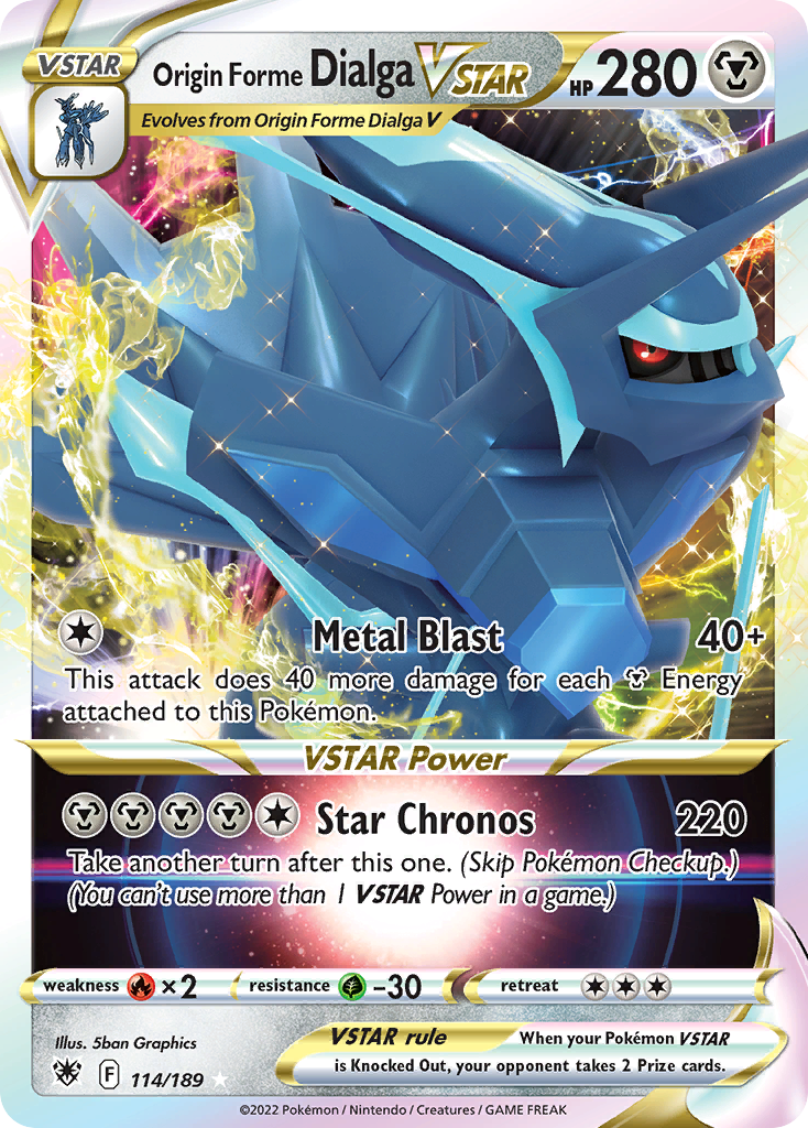 Origin Forme Dialga VSTAR — Astral Radiance #114 / 189