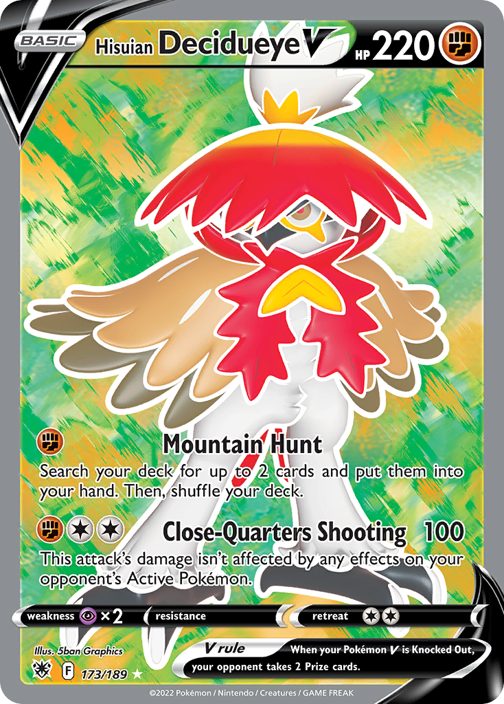 Hisuian Decidueye V — Astral Radiance #173 / 189