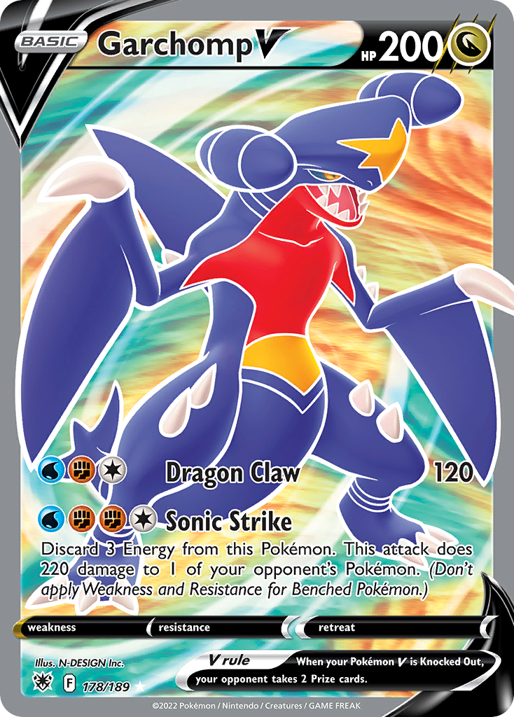 Garchomp V — Astral Radiance #178 / 189
