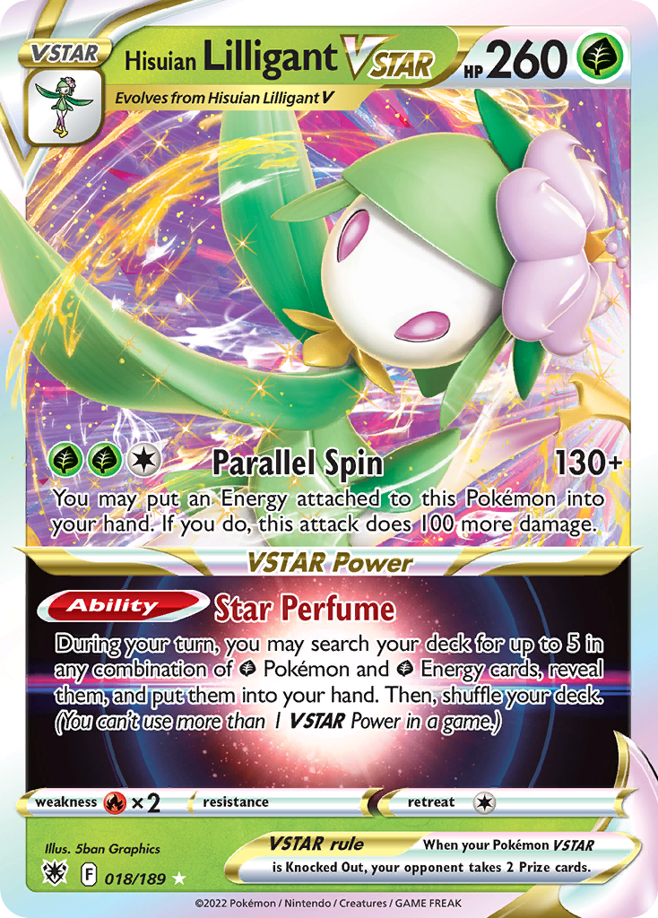 Hisuian Lilligant VSTAR — Astral Radiance #018 / 189