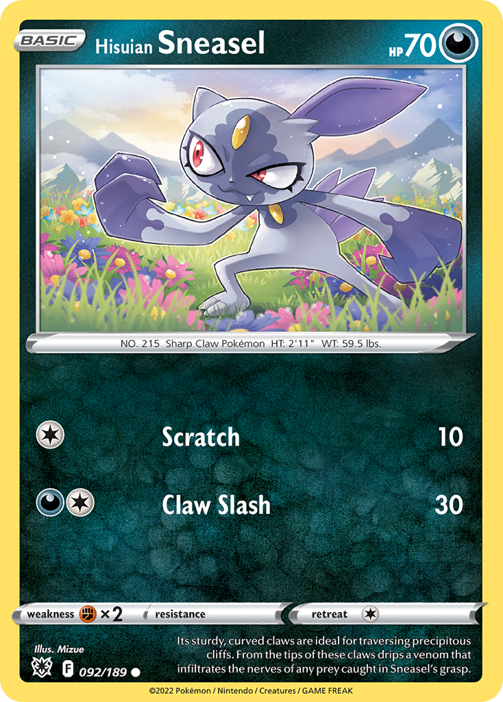 Hisuian Sneasel — Astral Radiance #092 / 189