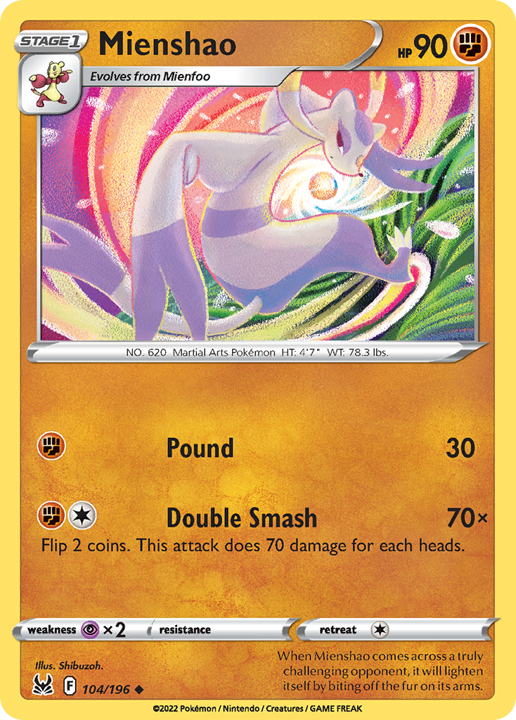 Mienshao — Lost Origin #104 / 196