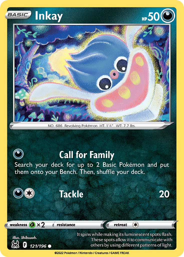 Inkay — Lost Origin #121 / 196