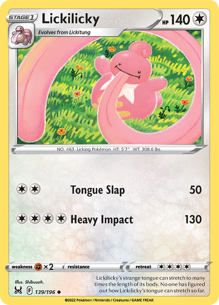 Lickilicky — Lost Origin #139 / 196