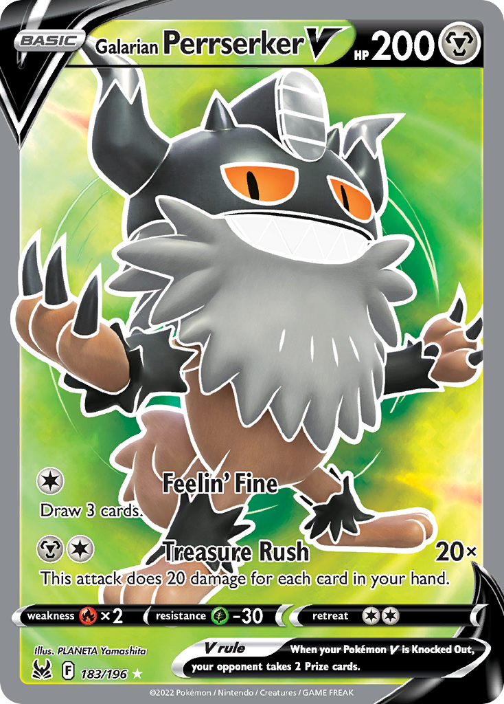 Galarian Perrserker V — Lost Origin #183 / 196