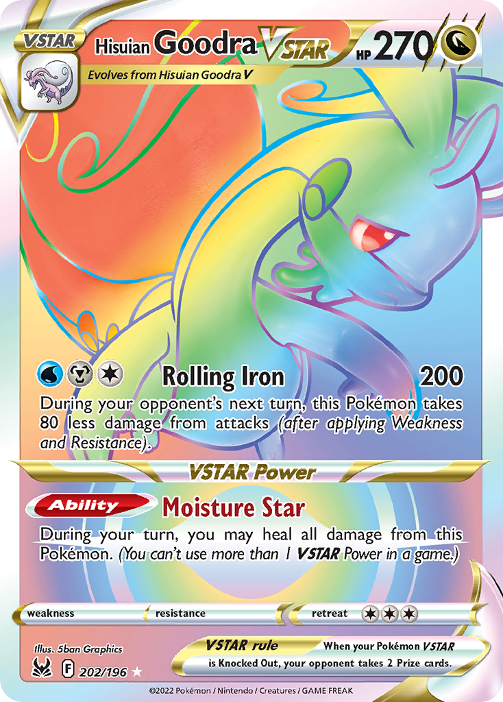 Hisuian Goodra VSTAR — Lost Origin #202 / 196