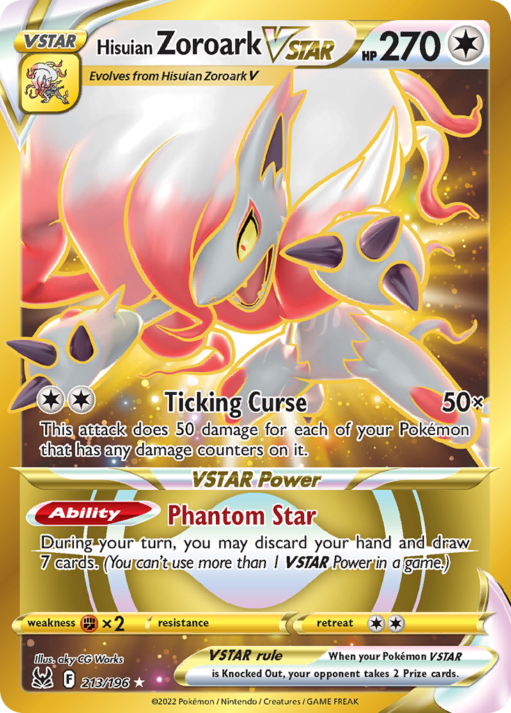 Hisuian Zoroark VSTAR — Lost Origin #213 / 196