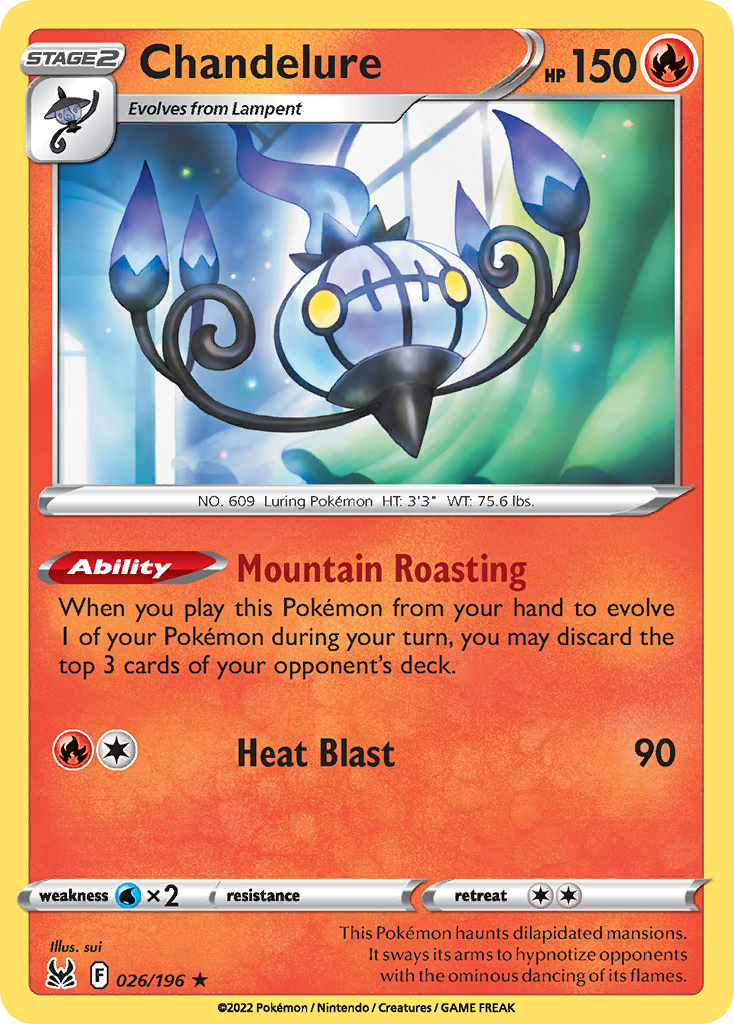 Chandelure — Lost Origin #026 / 196