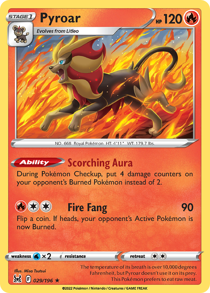 Pyroar — Lost Origin #029 / 196