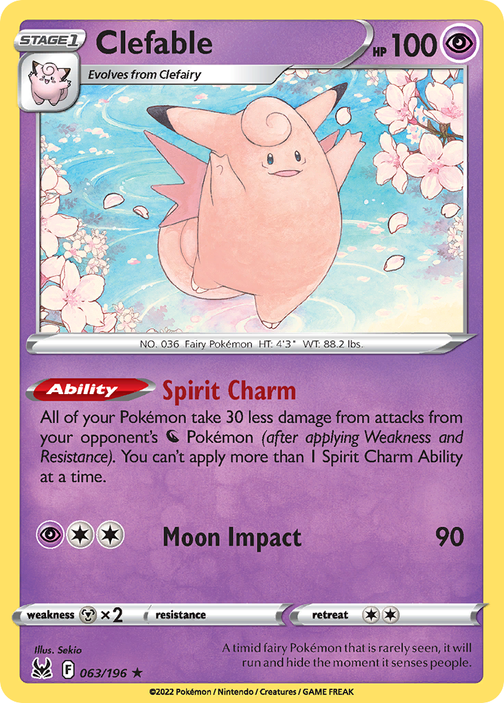 Clefable — Lost Origin #063 / 196